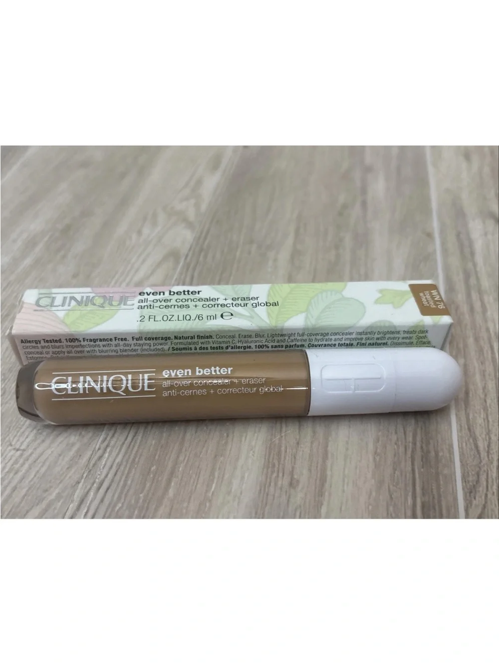 New Clinique Even Better All-Over Concealer + Eraser  - WN 76 Toasted Wheat